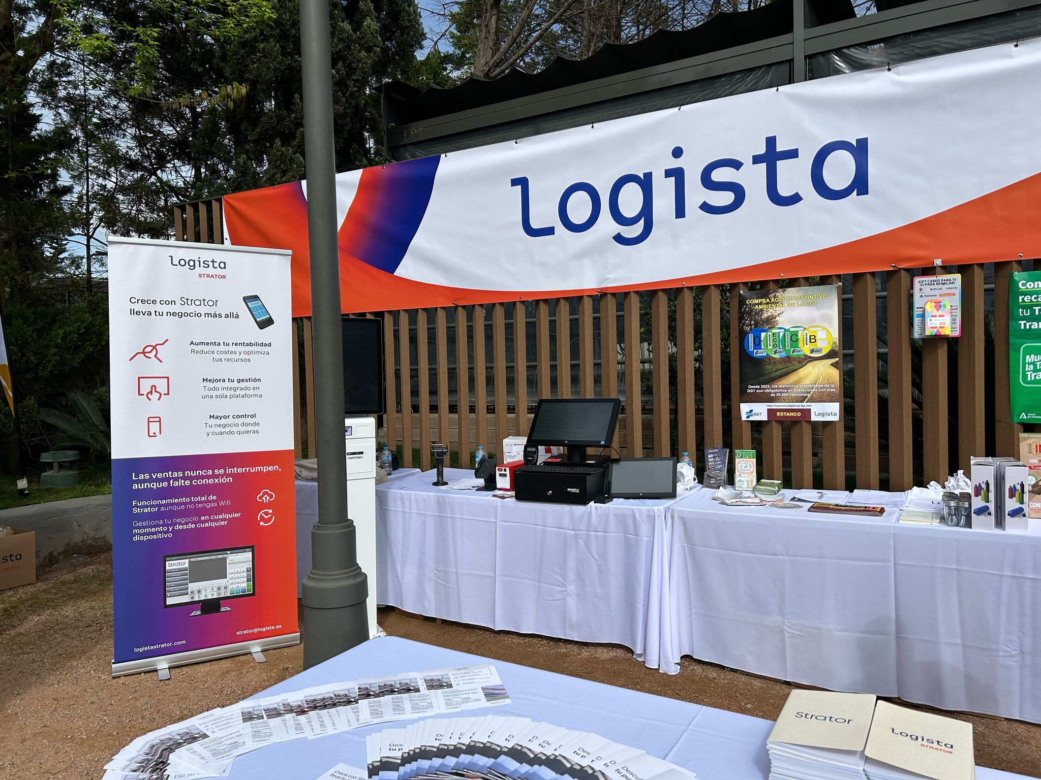 Imagen del stand de Logista Strator en la Feria de Córdoba